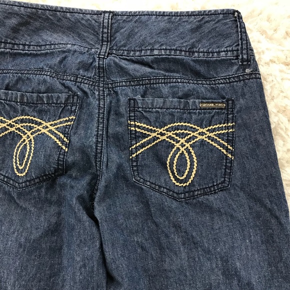 MICHAEL KORS- WIDE LEG DENIM TROUSERS - Picture 7 of 8